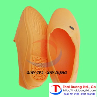 Giày nhựa bảo hộ lao động siêu nhẹ vàng!