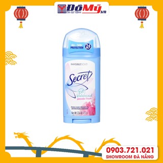 Lăn khử mùi dạng sáp Secret Invisible Solid 73g
