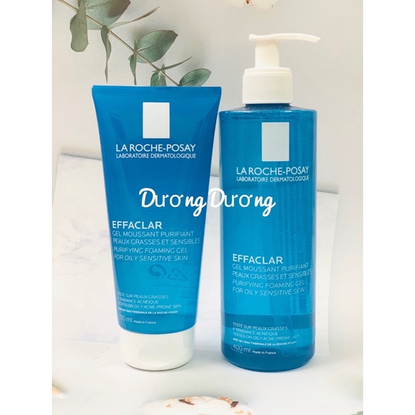 Gel rửa mặt dành cho da dầu nhạy cảm La Roche-Posay Effaclar Purifying Foaming Gel 200ml,400ml chính hãng