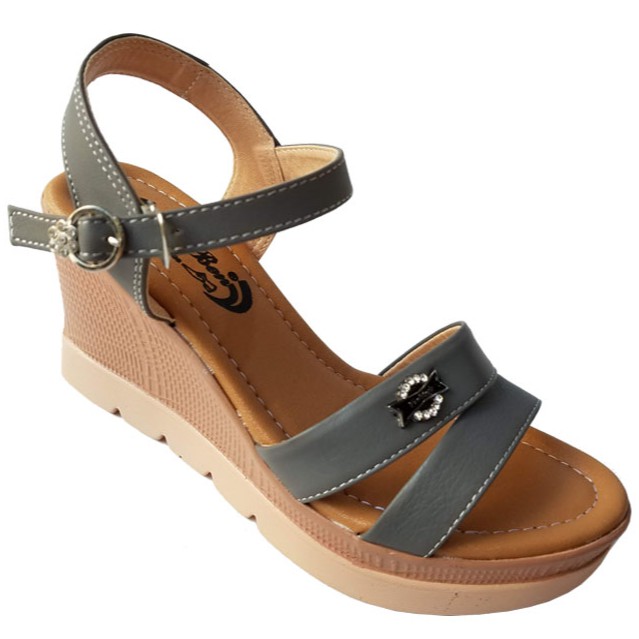 Giày sandal dế xuồng da cò BIGGBEN Cao 7 cm HKD372