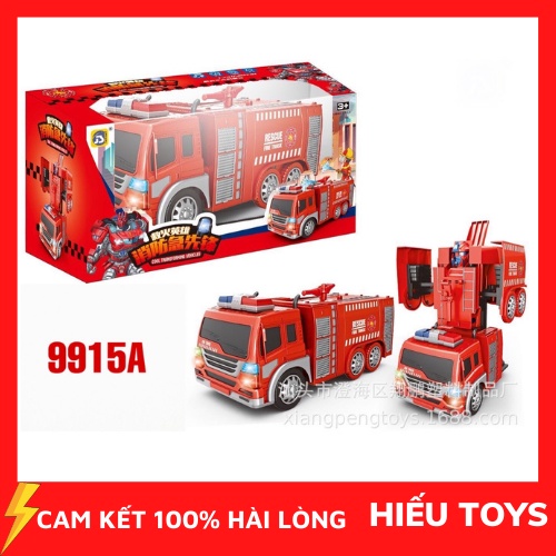 Ô Tô Cứu Hoả ,Xe Tăng , Cứu Thương  Biến Hình Siêu Nhân Chạy Pin AA Đồ Chơi Cho Bé Trai Từ 2 Đến 8 Tuổi Hiếu Toys