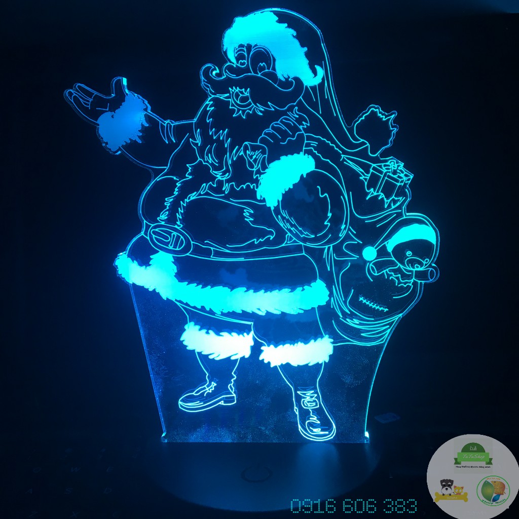 [Sẵn hàng][Hà Nội] Led 3D ông già Noel