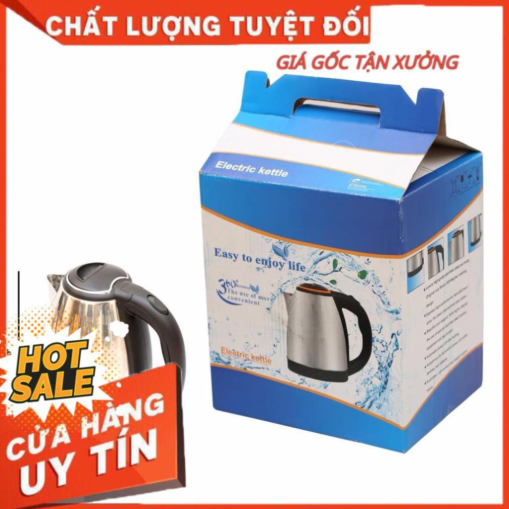 Ấm siêu tốc chất liệu inox dung tích 1.8L Electric Kettle