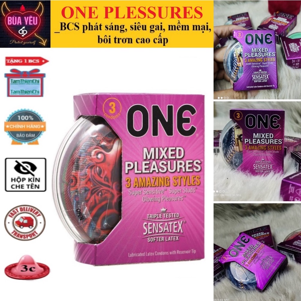 Bao Cao Su ONE Mixed Pleasures - Cảm Xúc Thẳng Hoa Thương Hiệu Từ Mỹ