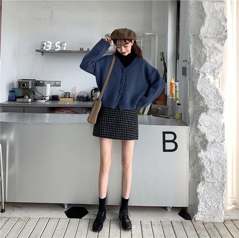 Xiaozhainv Chân Váy Midi Lưng Cao Kiểu Retro Hàn Quốc Xinh Xắn Cho Nữ | BigBuy360 - bigbuy360.vn