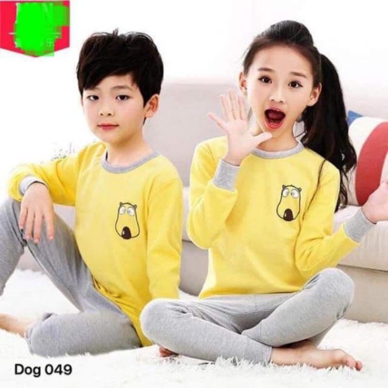 Bộ cotton thu đông cho bé từ 10_22kg