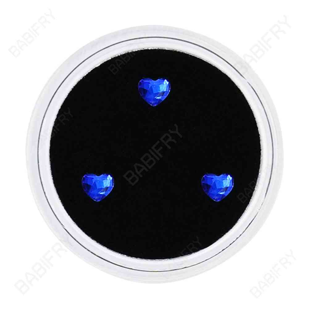 Bộ 3 Đá Trang Sức Nha Khoa Hình Trái Tim Đính Đá