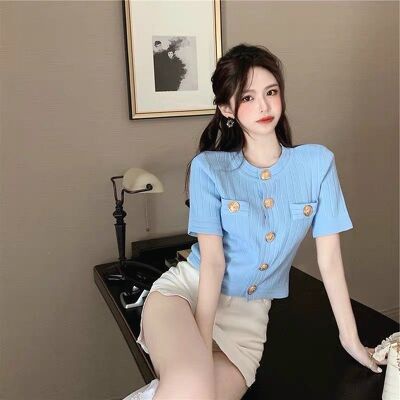 Áo montoghi khuy túi màu tone xinh Quảng châu
