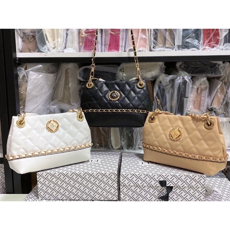 Túi Lyn hobo đeo chéo ô trám