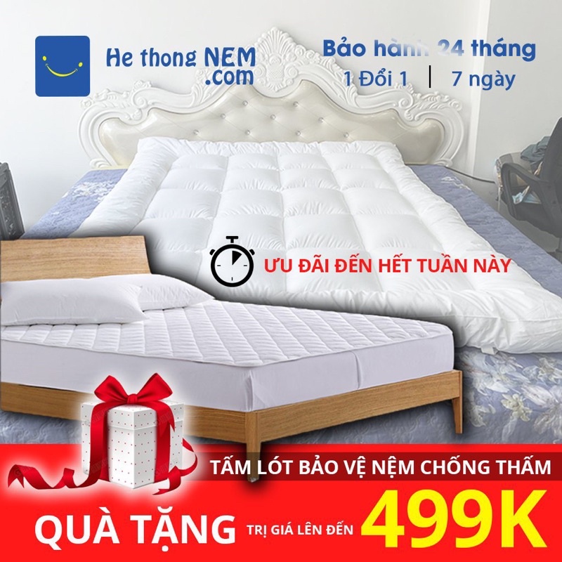 Tấm Topper Nệm Dày 9cm 5cm Toper Nệm SERENA Tấm Bảo Vệ Nệm Miếng Lót Nệm Đệm Topper Xuất Nhật - Hệ Thống Nệm