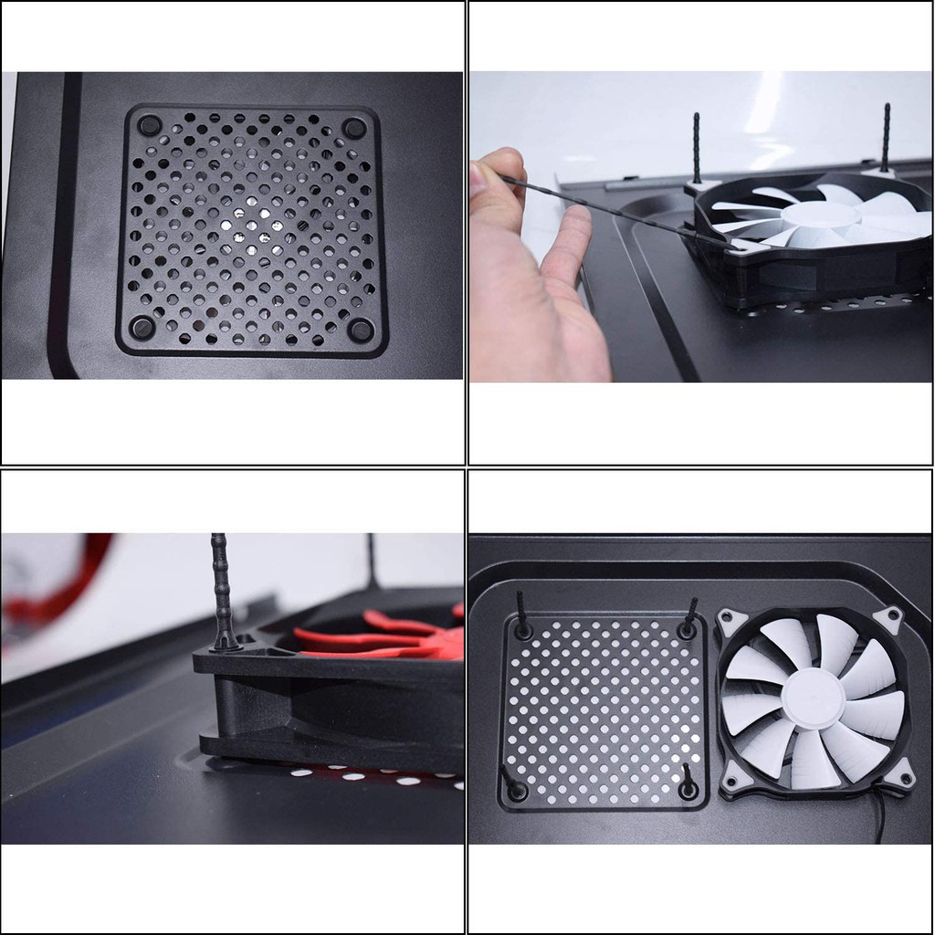 Bộ 4 Ốc cao su gắn fan, quạt máy tính - Ốc fan case cao su, chắt chắn, dễ dàng lắp đặt