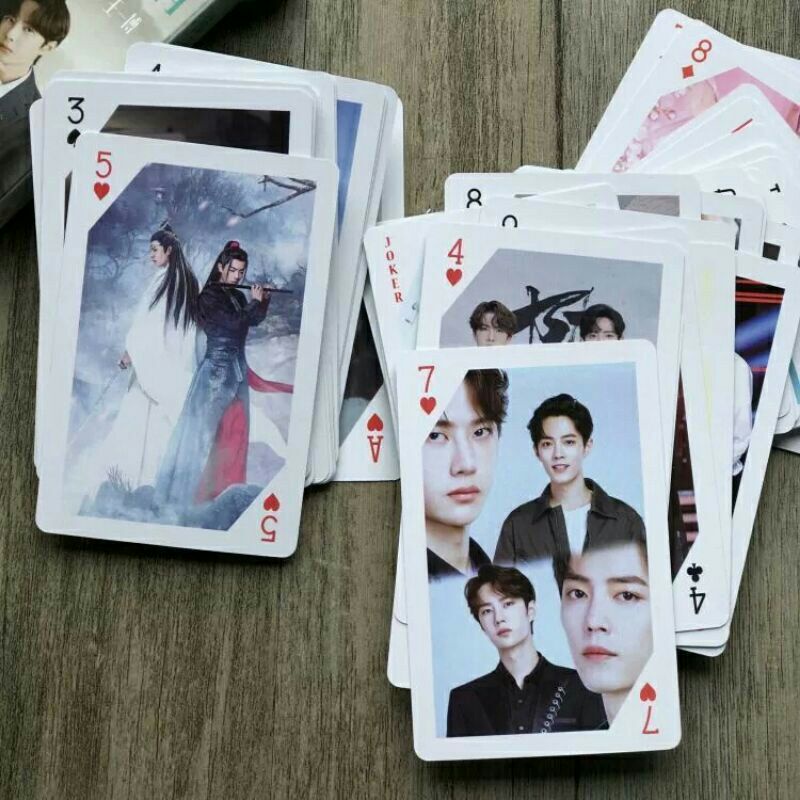 Bộ bài tây Bác Quân Nhất Tiêu BJYX poker 54 lá Vương Nhất Bác Tiêu Chiến