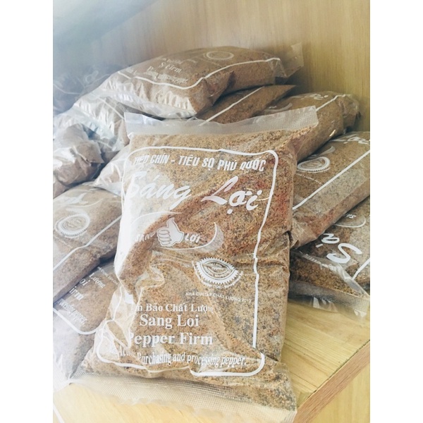 Bịch 500gr muối tiêu chanh Đặc sản Sáng Lợi Phú Quốc thơm ngon