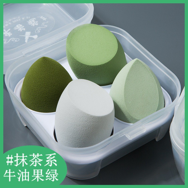 [Hàng mới về] Set 4 mút trang điểm màu tím cao cấp