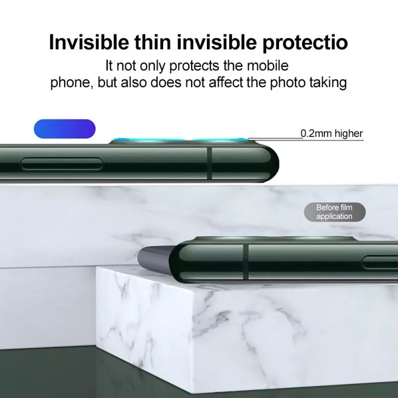 Set 2 / 3 Kính Cường Lực Bảo Vệ Camera Dành Cho Iphone 11 12 Mini Pro Max