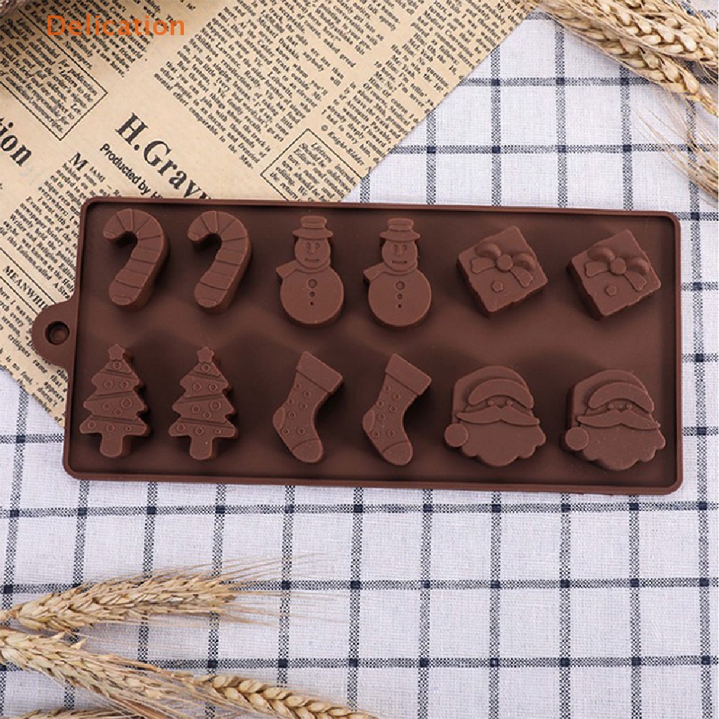 Khuôn Silicone Làm Đá / Bánh Kẹo / Sô Cô La Chủ Đề Giáng Sinh