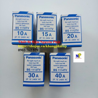 Cầu dao an toàn CB cóc Panasonic (CB Cóc đen)