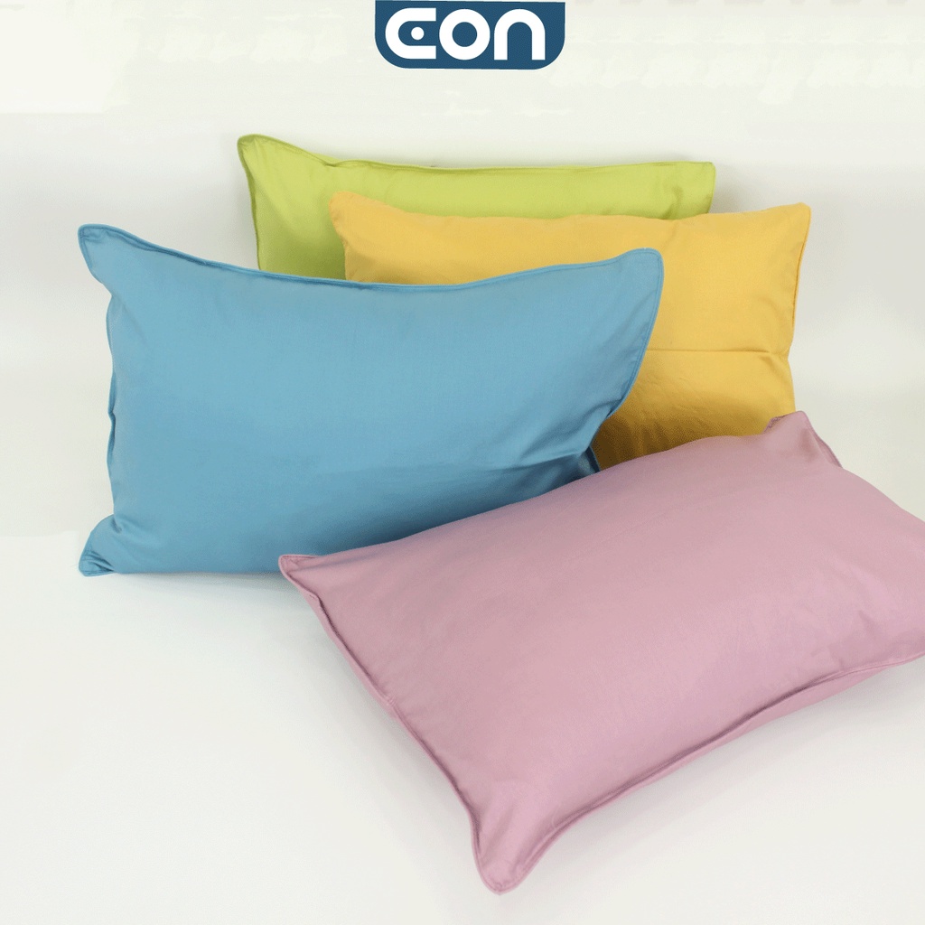 Vỏ gối nằm 50x70cm 45x65cm Cotton Hàn Quốc, vỏ gối nằm Cotton 100% CON Bedding, áo gối nằm màu trơn