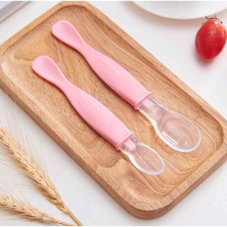 sét 2 thìa silicon ăn dặm cho bé