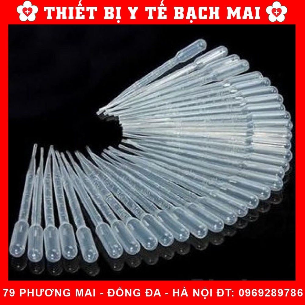 [túi 100 cái] Ống Hút Nhỏ Giọt - Ống Hút Sữa - Pipet Nhựa 3ml