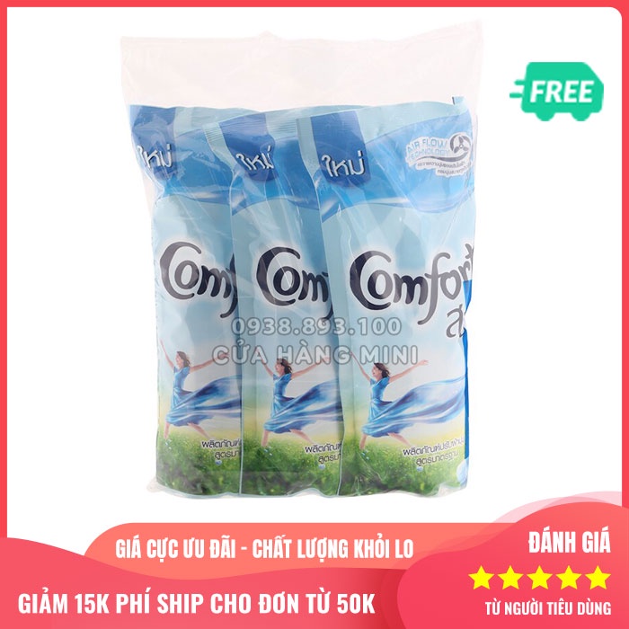 【ƯU ĐÃI】Combo 3 Túi Nước Xả Vải Comfort Thái Lan 580ml (Được Chọn Màu)