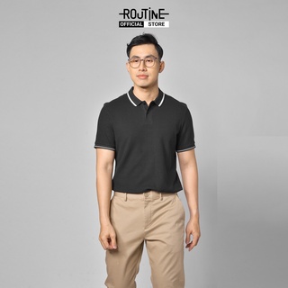 Áo polo nam trơn form fitted - routine 10f20pol017