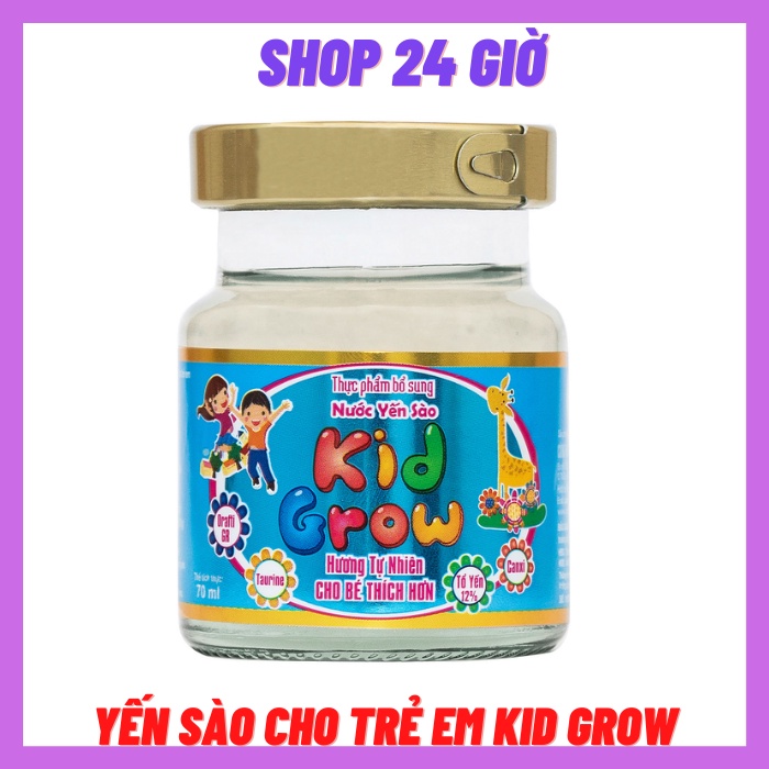 Hộp 6 Lọ Yến Sào Cho Bé Kid Grow