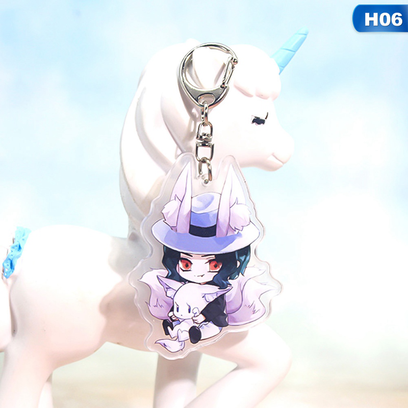 flowersqueen Móc khóa hình nhân vật anime dễ thương