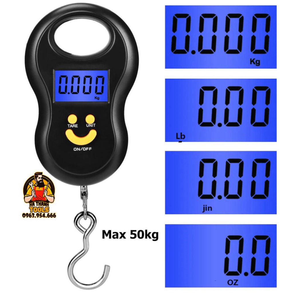 Cân Điện Tử Cầm Tay 50kg - Cân Móc Treo Hành Lý