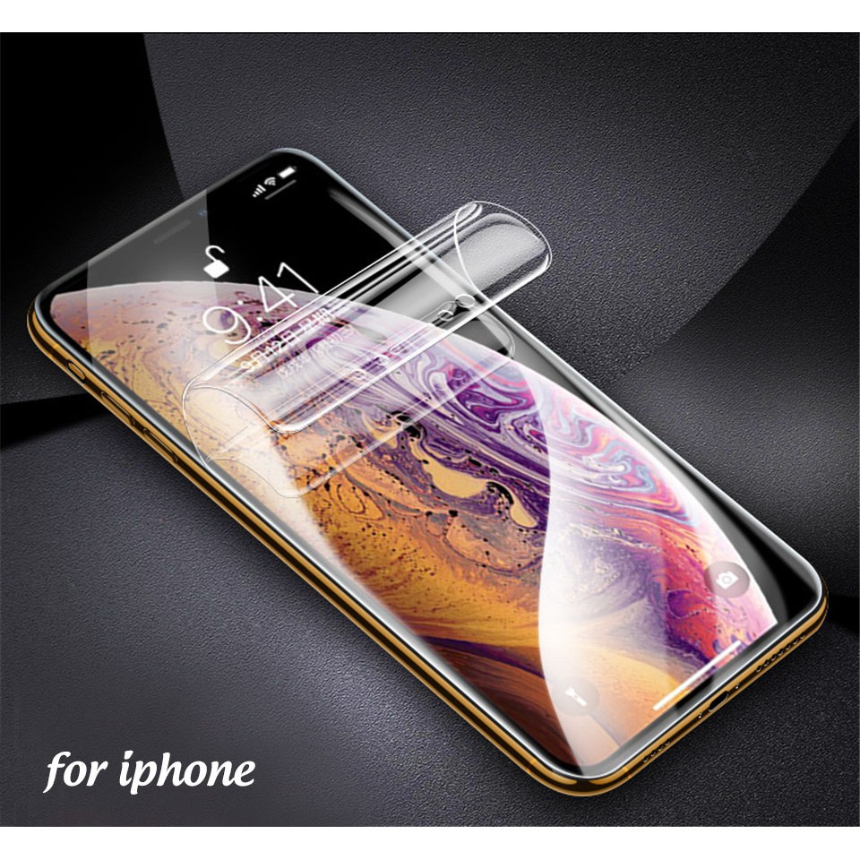 Miếng dán hydro gel mềm 15D bảo vệ toàn diện cho iphone 5 5s se 6 6s 7 8 plus X XR XS MAX 11 PRO MAX