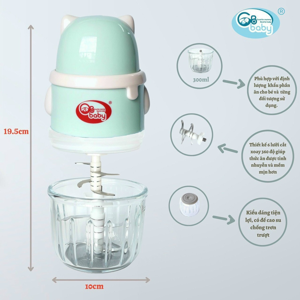 Máy xay đa năng 6 lưỡi loại cầm tay mini