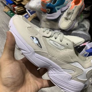 < VIDEO + ẢNH THẬT > GIÀY SNEAKER FALCON TRẮNG FULL THẤP CỔ