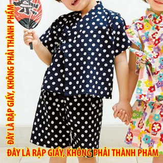 Rập giấy TC016 - Bộ Yukata unisex
