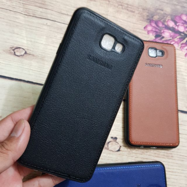 Ốp lưng Samsung J7 Prime dẻo giả da khắc thương hiệu cao cấp