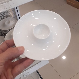 Dĩa ăn trứng lộn sứ Minh Long - dĩa ăn trứng lộn