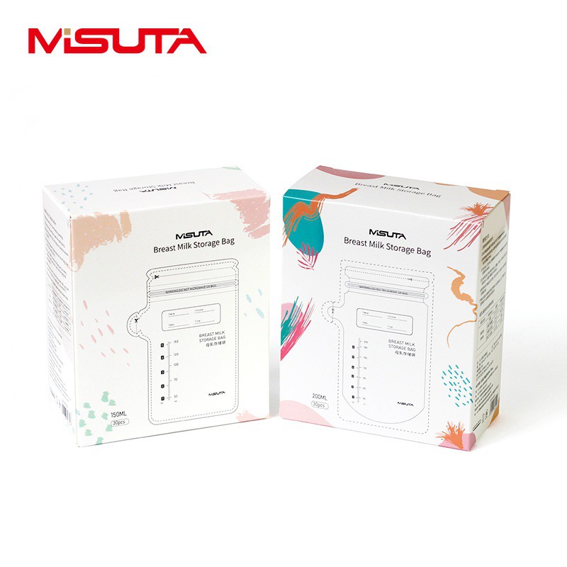 Túi trữ sữa Misuta 150/200ml, hộp 30 túi - Hàng chính hãng