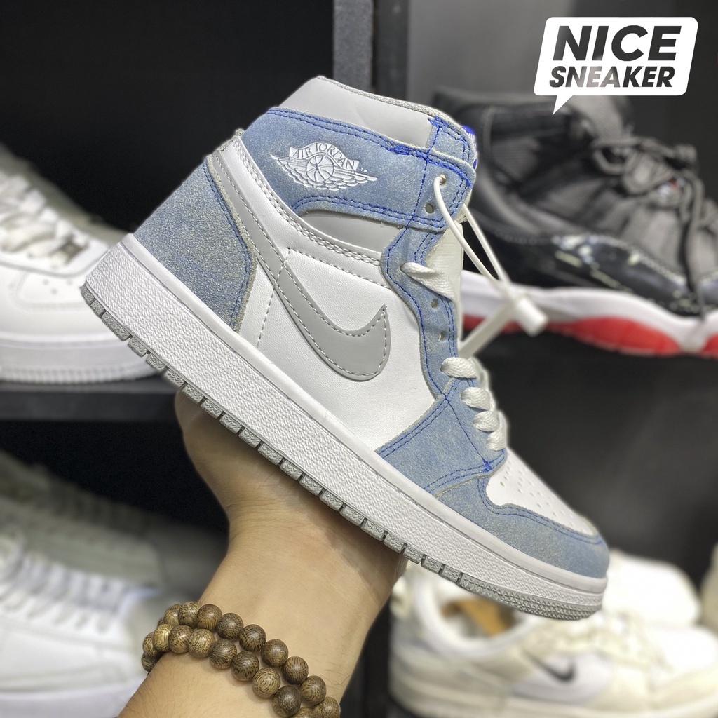 Giày Jordan 1 Hyper Royal (Xanh dương trắng) - Phiên bản high Quality | Nice Sneaker .