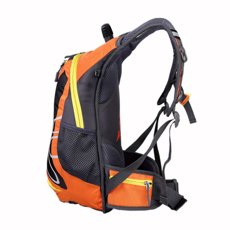 10MK 15L Cycling Backpack with Helmet Holder Lightweight Ski Rucksack Small Bike Backpacks for Outdoor Hiking Skiing Trekking Camping