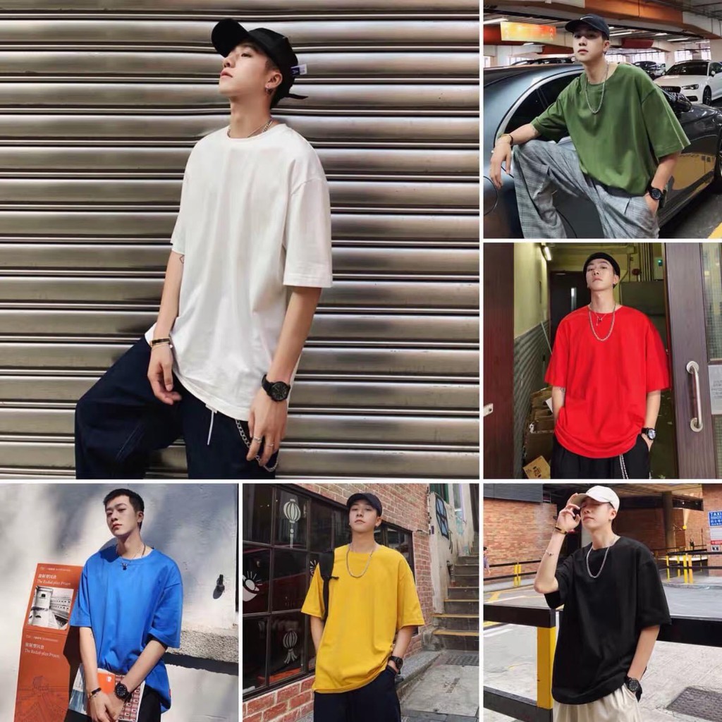 Áo thun trơn tay lỡ Unisex JPA basic tee mùa hè phông trơn nam nữ oversize form rộng đường phố phong cách Hàn Quốc