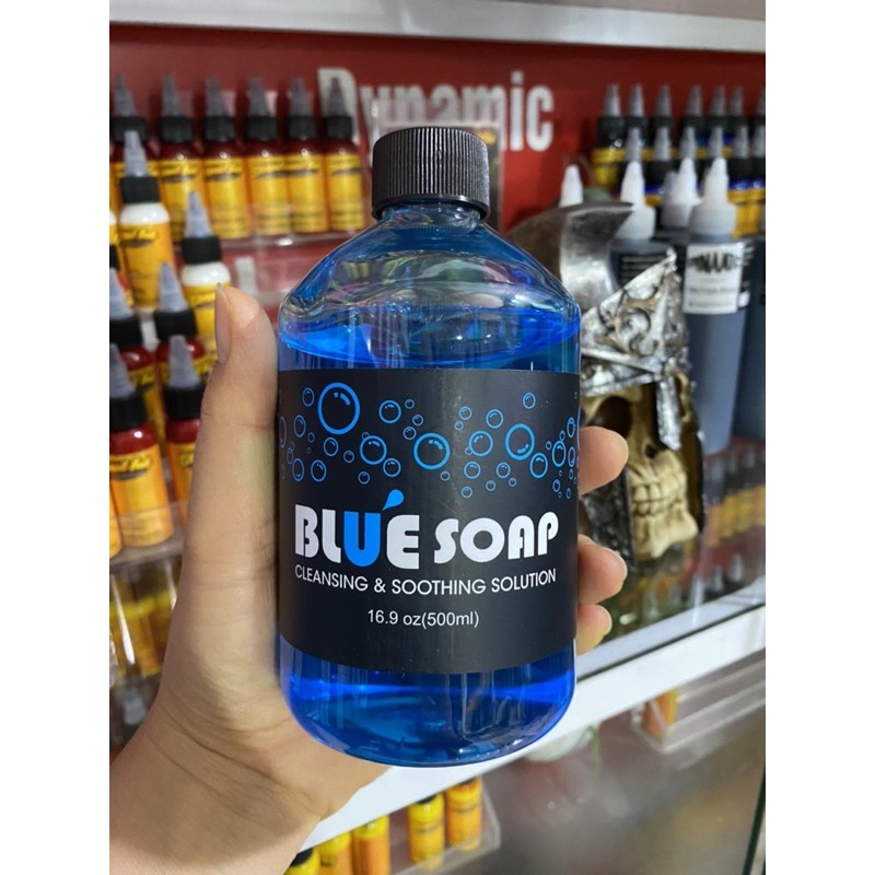 Dung dịch vệ sinh hình xăm bluesoap đậm đặc 500ml