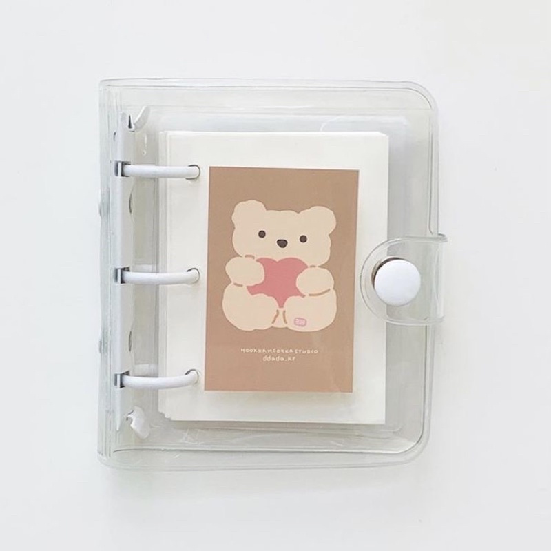Bìa Sổ Còng Mini Trong Suốt PVC Sổ Còng Mini