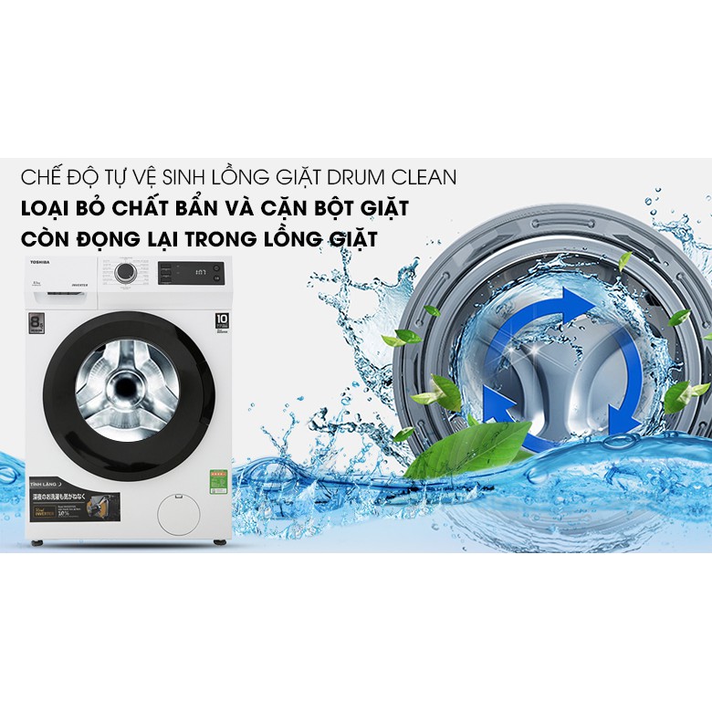 Máy giặt Toshiba Inverter 8.5 Kg TW-BH95S2V WK chính hãng