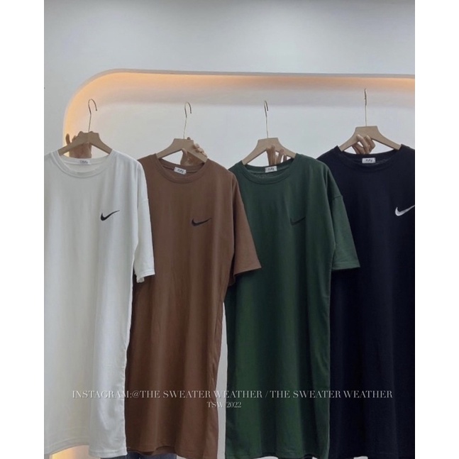 (Ảnh thật) Váy phông dáng suông mặt tuyết thêu logo the.sweaterweather TSW