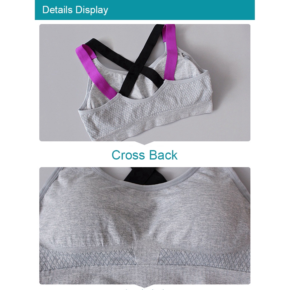 FLOWOMEN áo bra tập gym yoga nữ Áo ngực thể thao nâng ngực gợi cảm thoải mái cho