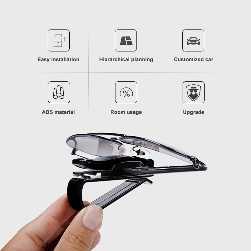 Kẹp Giữ Mắt Kính / Thẻ Trên Xe Hơi Tiện Dụng