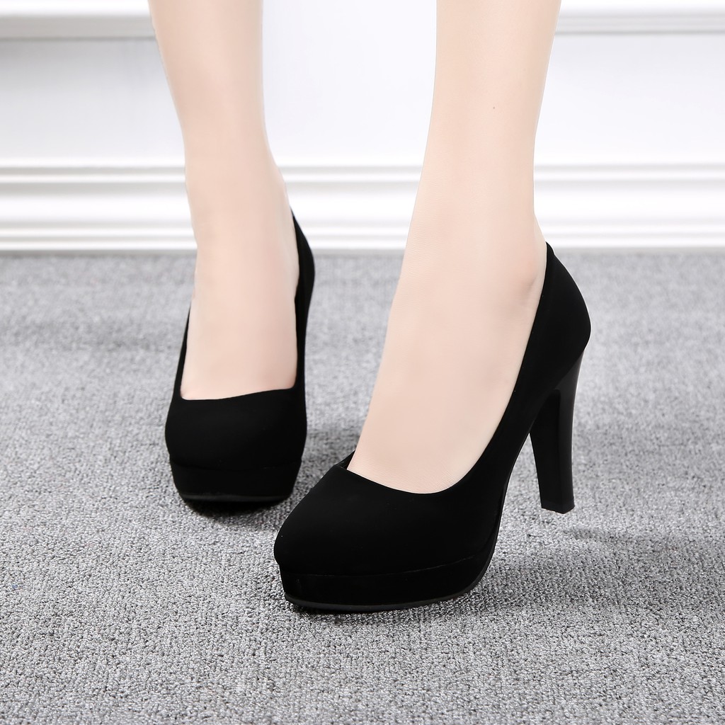 ( HÀNG SẴN SIZE 39, 36) giày cao gót nâng cả đế trước 9cm