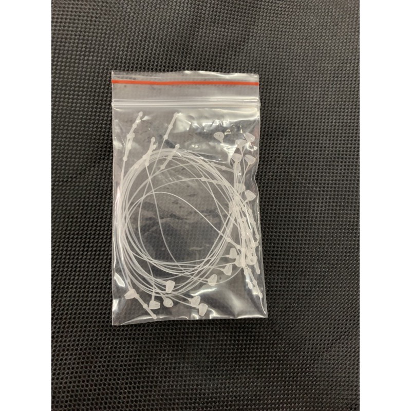 20 sợi Dây treo mác quần áo nhựa dài 15cm màu trắng