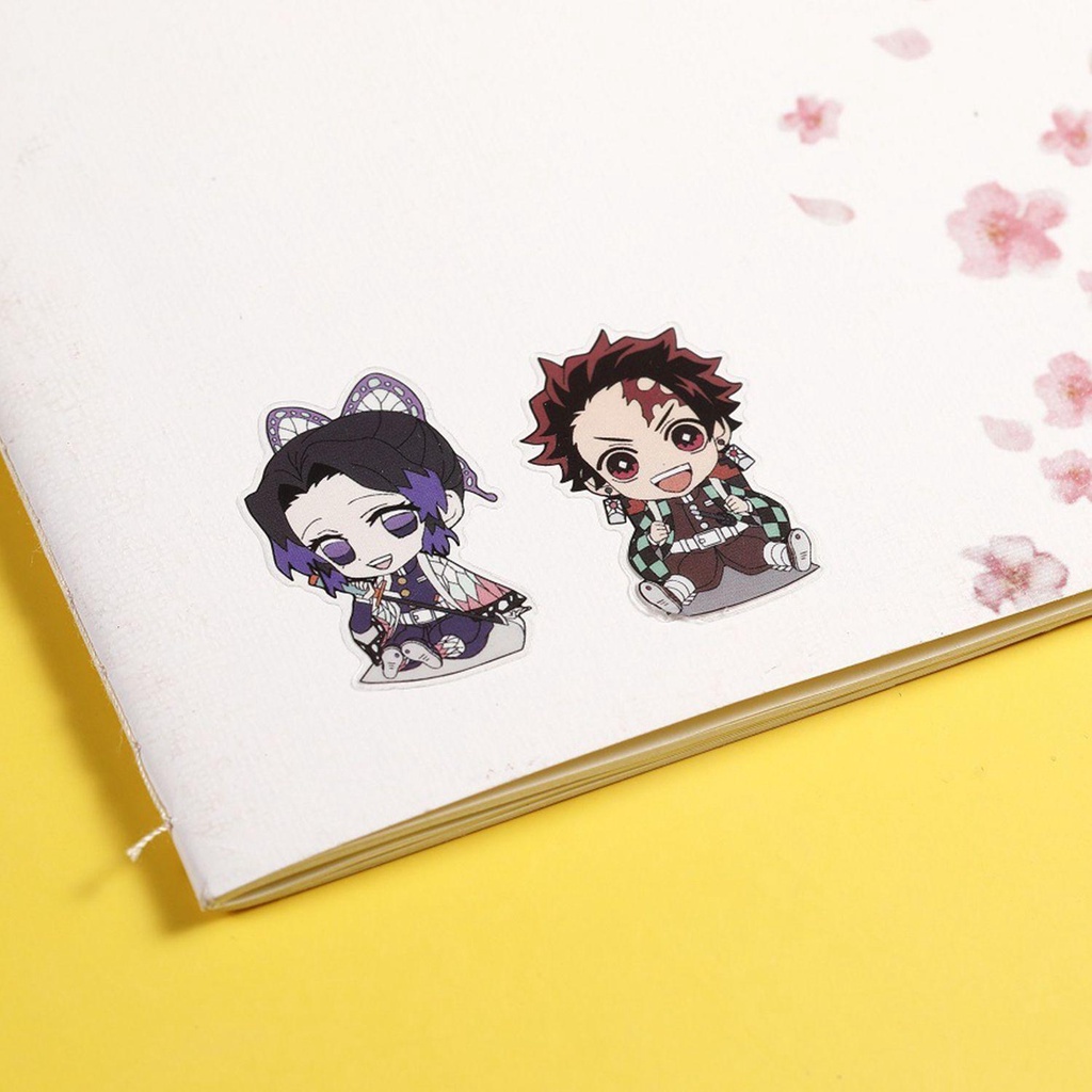 SUSANS 1 Sheet Phone Case Decor Blade Spell Return For Notebook Anime Demon Slayer Gift Sticker Set For Suitcase Marker Waterproof Sticker