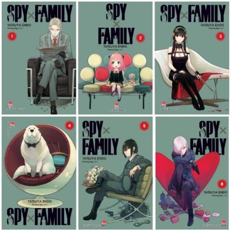 Combo sổ Spy x family 1-6