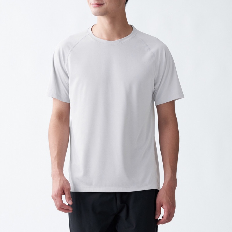 Muji Áo Thun Khô Nhanh Chống Uv Ngắn Tay